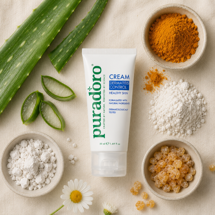 Dermatitis Control & Healthy Skin Cream - Relieves Itching, Redness & Flaking 50ml - obrazek 7